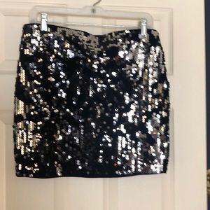 Black velvet & mini skirt